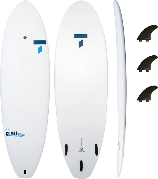 6'6" Comet Tough-Tec Surfboard – Durable, Lightweight & Built to Last | Ideal for Beginner to Intermediate Riders | Made in France